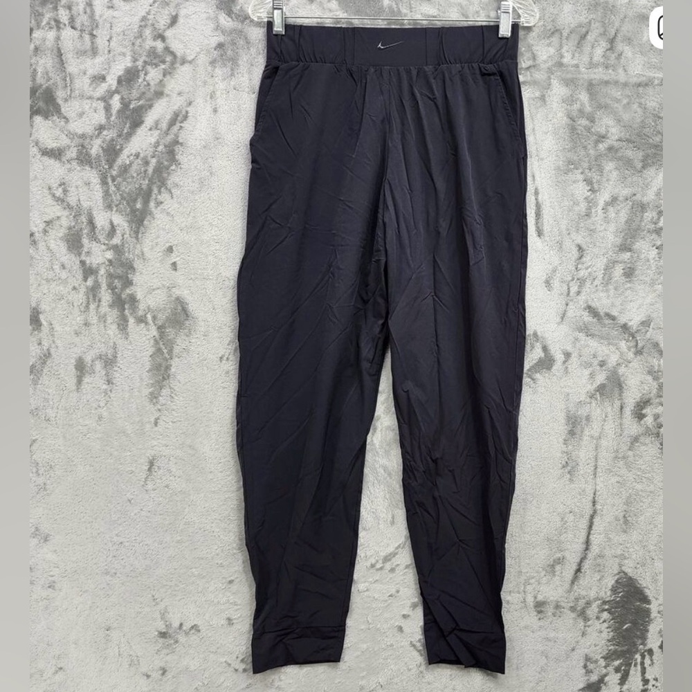 Nike Pants Womens M Black Dri Fit Bliss Luxe Nylon Pull On Training Jogger Gym